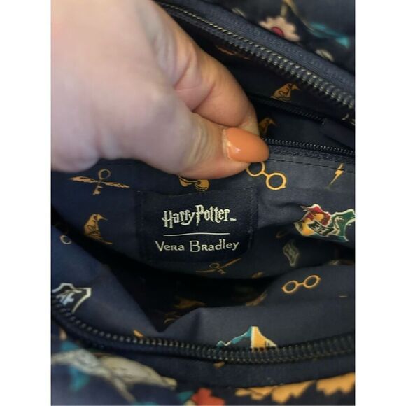 NWOT VERA BRADLEY TRIPLE ZIP HIPSTER HOME TO HOGWARTS HARRY POTTER CROSSBODY BAG - Picture 10 of 11